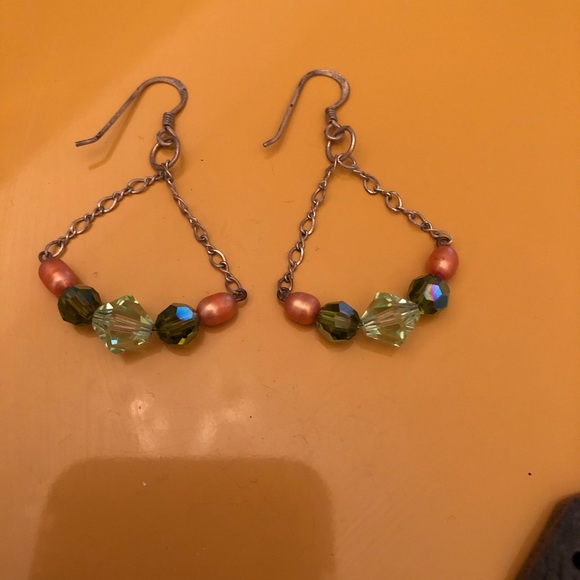 Unique! ๐ Beaded Drop Earrings - Picture 2 of 4
